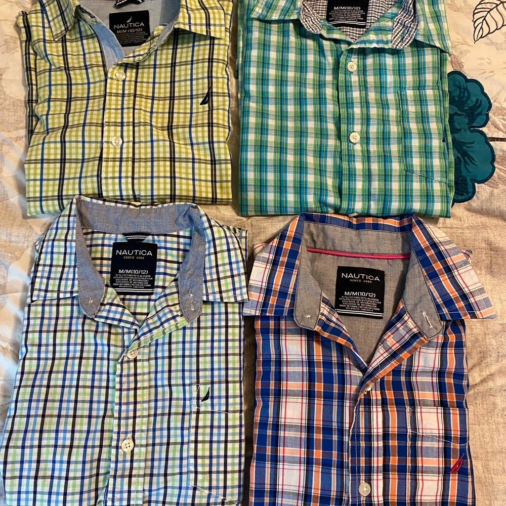 Boys nautica long sleeve dress shirts